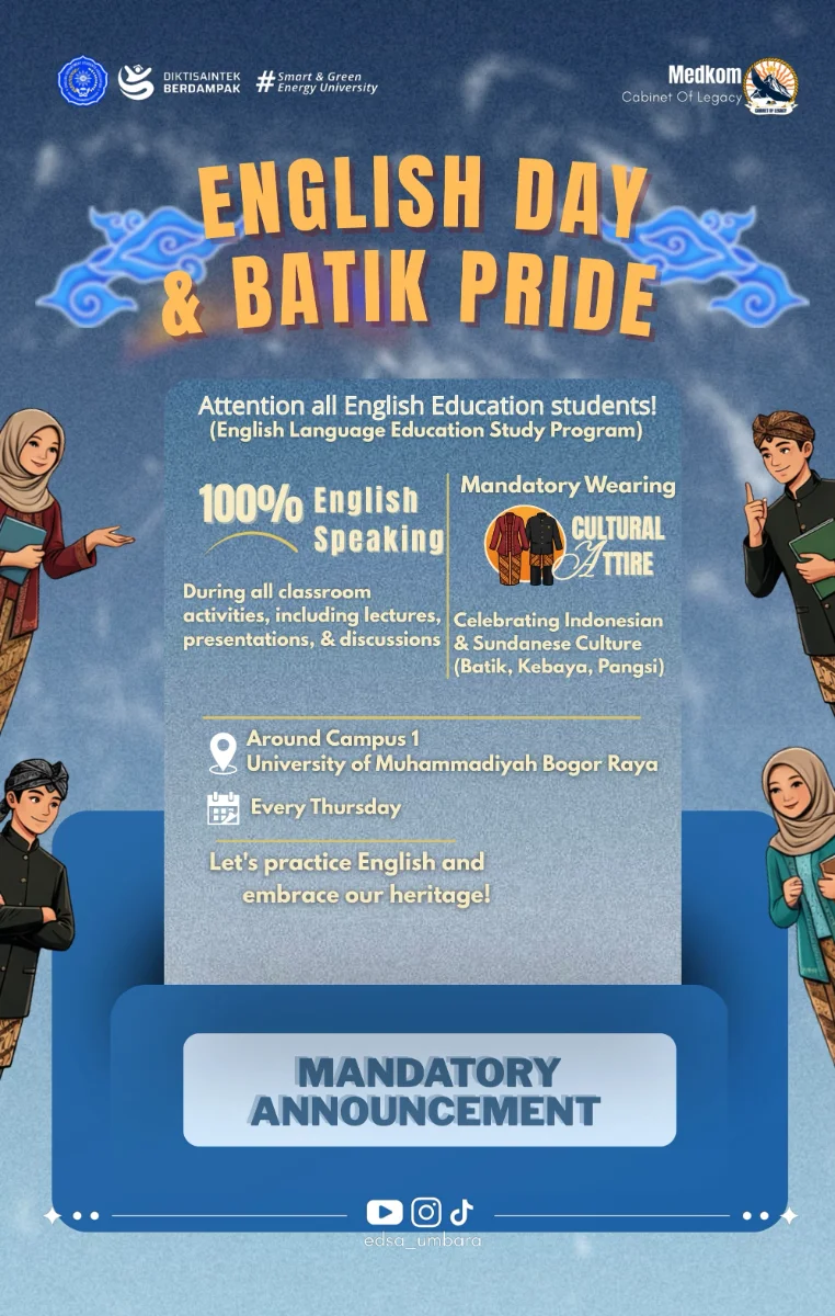 EDSA UMBARA Jalankan Program English Day untuk Tingkatkan Kemampuan Bahasa Inggris dan Lestarikan Budaya Indonesia